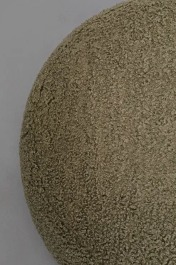 Ławka Do Przedpokoju Tkanina Boucle Oliwkowa Zieleń 81x65 Cm