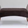 Ławka Motley Velvet 107x62 Cm Brązowa