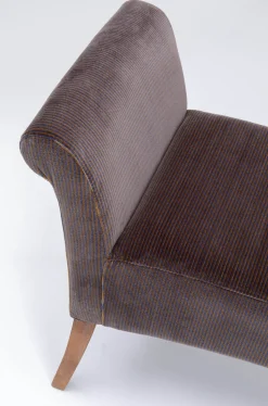 Ławka Motley Velvet 107x62 Cm Brązowa