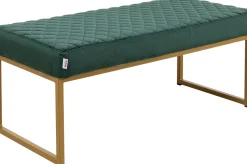 Ławka Smart 90x40 Cm Ciemnozielona - Nogi Złote