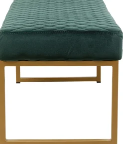 Ławka Smart 90x40 Cm Ciemnozielona - Nogi Złote