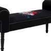 Ławka Wing Blossom 100x54 Cm Czarna