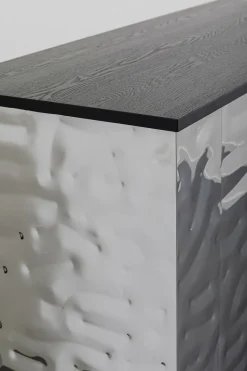 Barek Ekskluzywny Srebrny Stal Nierdzewna 120x105 Cm