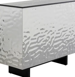 Barek Ekskluzywny Srebrny Stal Nierdzewna 120x105 Cm