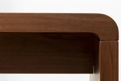 Biurko Duże Fornirowane Orzech 180x85 Cm