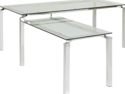 Biurko Lorenco 210x180 Cm Ze Szklanym Blatem