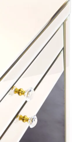 Biurko Luxury Champagne 140x61 Cm Szampańskie