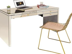 Biurko Luxury Champagne 140x61 Cm Szampańskie
