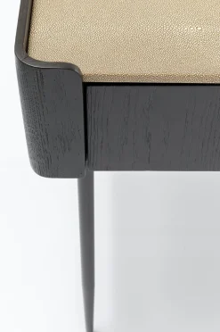 Biurko Milano 140x58 Cm Ciemnobrązowe Z Kremowym Blatem