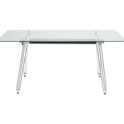 Biurko Officia 160x80 Cm Transparentne Blat Szklany