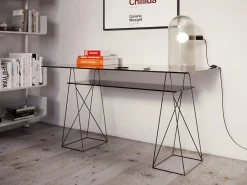 Biurko Polar 136x65 Cm Czarne - Szkło Hartowane 8 Mm