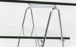 Biurko Polar 135x65 Cm Transparentne Blat 8 Mm