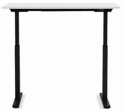 Biurko Smart 140x60 Cm Biało-czarne
