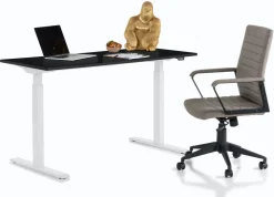 Biurko Smart 140x60 Cm Czarno-białe