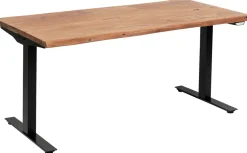 Biurko Z Elek. Regulacją Wysokości Harmony 180x90 Cm Akacja - Nogi Czarne