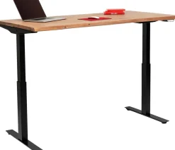 Biurko Z Elek. Regulacją Wysokości Harmony 180x90 Cm Akacja - Nogi Czarne