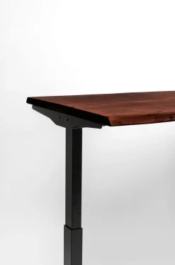 Biurko Z Elek. Regulacją Wysokości Harmony 180x90 Cm Akacja Brązowe - Nogi Czarne