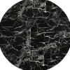 Blat Okrągły MDF Laminowany Wzór Czarny Marmur Ø80 Cm