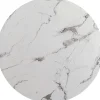 Blat Okrągły MDF Laminowany Wzór Biały Marmur Ø110 Cm