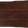 Blat Z Drewna Akacjowego Ciemnobrązowy Asymetryczny 160x80 Cm
