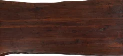 Blat Z Drewna Akacjowego Ciemnobrązowy Asymetryczny 180x90 Cm