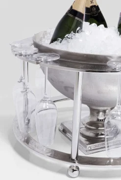 Cooler Do Butelek Champagne Time ∅61x38 Cm Srebrny