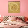 Dekoracja ścienna Art Geometric Circle 120x120 Cm Złota