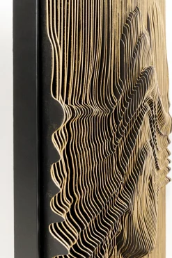 Dekoracja ścienna 3D Drewno I MDF 100x100 Cm