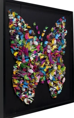 Dekoracja ścienna Farfalla 120x120 Cm Kolorowa