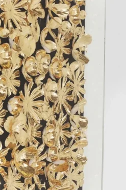 Dekoracja ścienna Gold Flower 120x120 Cm Złota