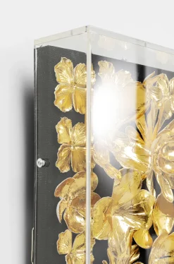 Dekoracja ścienna Gold Flower 80x80 Złota