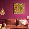 Dekoracja ścienna Gold Flower 60x60 Cm