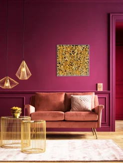 Dekoracja ścienna Gold Flower 60x60 Cm