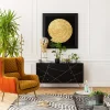 Dekoracja ścienna Golden Snail 120x120 Cm Czarno-złota