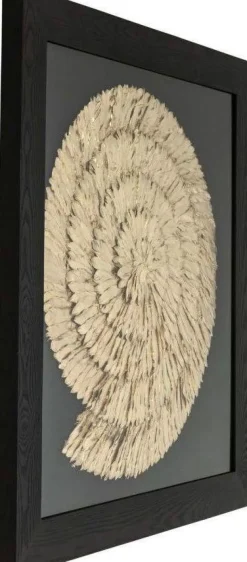 Dekoracja ścienna Golden Snail 120x120 Cm Czarno-złota