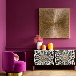 Dekoracja ścienna Illumino 120x120 Cm Złota