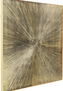 Dekoracja ścienna Illumino 120x120 Cm Złota