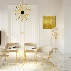 Dekoracja ścienna Illumino 80x80 Cm Złota