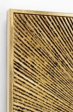 Dekoracja ścienna Illumino 80x80 Cm Złota