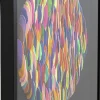 Dekoracja ścienna Kolorowa Terakota Rama Czarna 80x80 Cm
