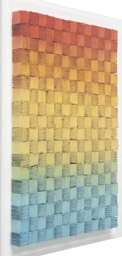 Dekoracja ścienna Kolorowa Mesh Z Płótna Lnianego 75x100 Cm