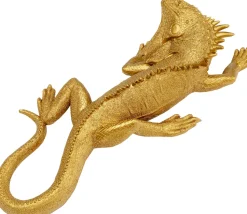 Dekoracja ścienna Lizard 17x40 Cm Złota