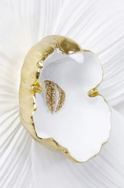 Dekoracja ścienna Orchid 51x54 Cm Biała