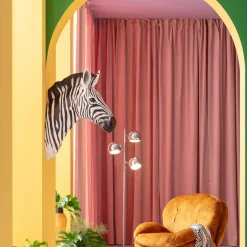 Dekoracja ścienna Zebra Czarno-biała 58x78 Cm