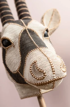 Dekoracja Stojąca Antelope Head Pearls 43x124 Cm