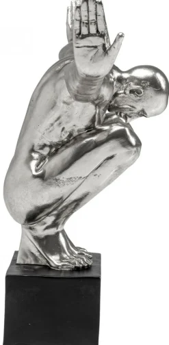 Dekoracja Stojąca Athlete XL 100x64 Cm Srebrna