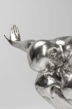Dekoracja Stojąca Athlete XL 100x64 Cm Srebrna