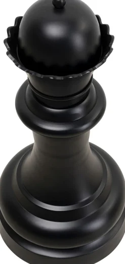 Dekoracja Stojąca Chess Queen Ø29x60 Cm Aluminium Czarna