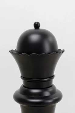 Dekoracja Stojąca Chess Queen Ø29x60 Cm Aluminium Czarna