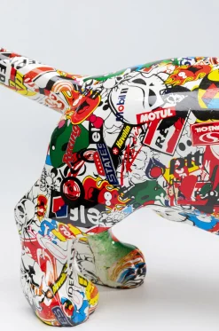Dekoracja Stojąca Comic Dog Bodo 80x49 Cm Kolorowa